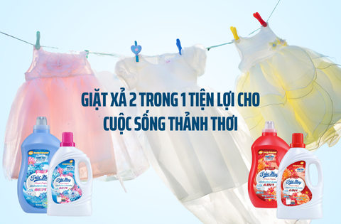 Giặt Xả 2 Trong 1 Tiện Lợi Cho Cuộc Sống Thảnh Thơi