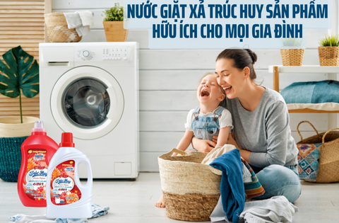 Nước Giặt Xả Trúc Huy Sản Phẩm Hữu Ích Cho Mọi Gia Đình