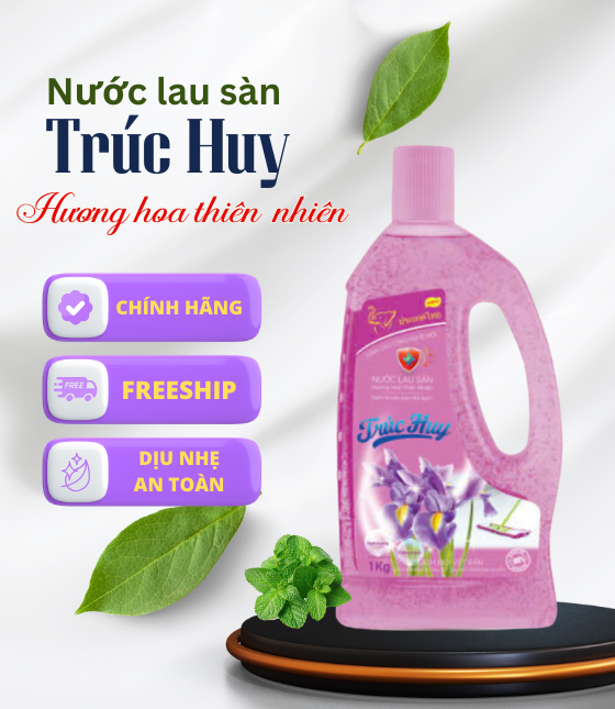 Nước Lau Sàn Trúc Huy 1 KG - Hương Hoa Thiên Nhiên