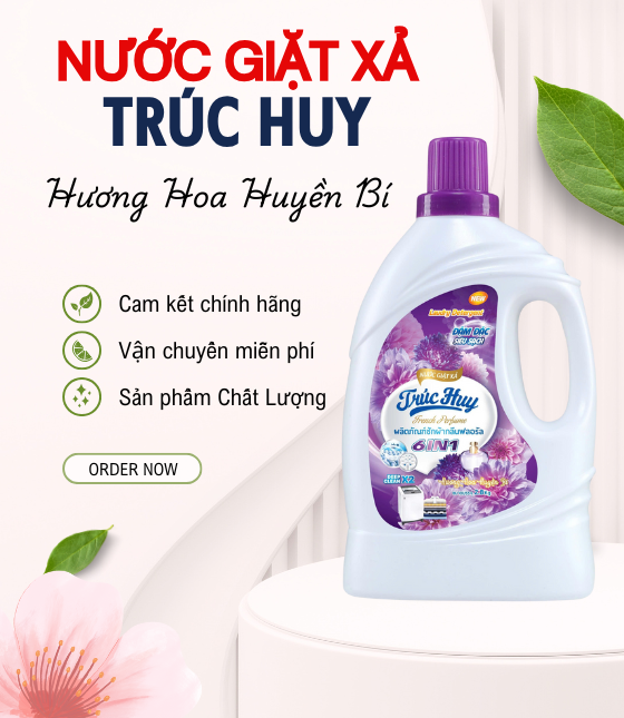Nước Giặt Xả Trúc Huy 2,8 KG - Hương Hoa Huyền Bí